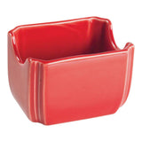 Fiesta 3-1/2-Inch by 2-3/8-Inch Sugar Packet Caddy by Homer Laughlin – 3.5 inches x 2.375 inches, Ceramic, Scarlet, Model 326-479