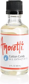 Amoretti Cotton Candy Extract Water Soluble 2 oz - Highly Concentrated & Perfect For Pastry, Savory, Brewing, and more, Preservative Free, Vegan, Kosher Pareve, Keto Friendly
