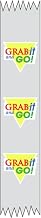 Transparent Food Tape Imprinted "Grab It and Go" - 1"Wide x 500 ft Roll