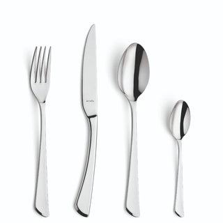 Juno Cutlery Set 16 Pieces for 4 People by Amefa – Stainless Steel, Silber, Model 142000MBA1B60