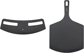 ZWILLING BBQ+ 2-pc Plant Fiber Pizza Peel and Cutter Set - Slate
