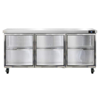 SW72-GD Three Section Work Top Refrigerator 72" W by Continental Refrigerator – 20.6 cubic_feet
