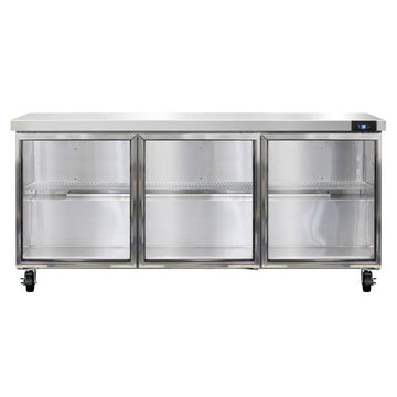 SW72-GD Three Section Work Top Refrigerator 72" W by Continental Refrigerator – 20.6 cubic_feet