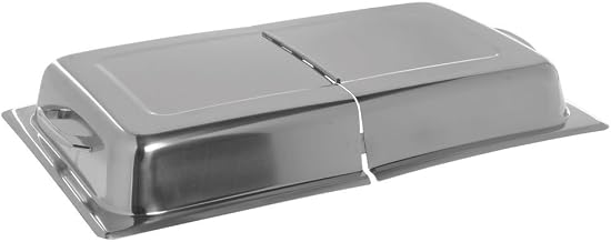 Kratos Full Size 22 Gauge Stainless Steel Hinged Dome Steam Table Pan Cover