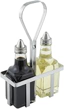 Winco Oil and Vinegar Cruet Rack, Chrome Plated
