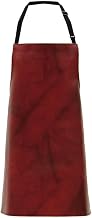 Locknane Leather-Look Bib Apron Burgundy Vinyl- 30"L x 26"W