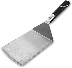PIT BOSS Grills Soft Touch Big Head Spatula, Black/Silver large | Extra-large surface spatula can hold whole turkeys, briskets, multiple burgers or ribs