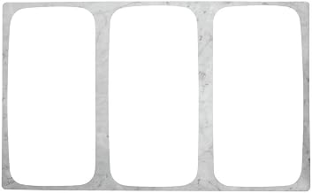 HUBERT Display Tile for Cold Food 1/3 Size Faux Marble Melamine - 21" L x 12 3/4" W