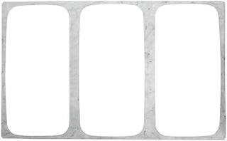HUBERT Display Tile for Cold Food 1/3 Size Faux Marble Melamine - 21" L x 12 3/4" W