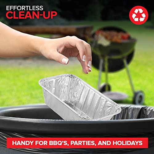 Stock Your Home Pans / 30 Pack / Silver Loaf Pans