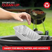 Stock Your Home Pans / 50 Pack / Silver Loaf Pans