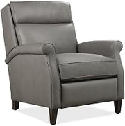 Randall Power Recliner with Pop-Up Headrest in Gray Leather by Hooker Furniture