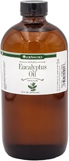 LorAnn Oils Eucalyptus Oil Super Strength Flavoring, 16 oz, Cooling Herbal Liquid Extract for Beverages, Infusions and Culinary Applications USA Made