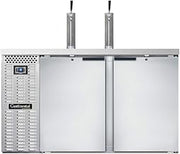 Continental Refrigerator KC59S-SS Keg Cooler 59"W, Three Keg Capacity, Stainless Steel Exterior & Shallow Depth