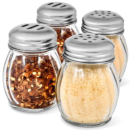Stock Your Home 4 / Clear / 6.0 fluid_ounces Salt & Pepper Shaker Sets