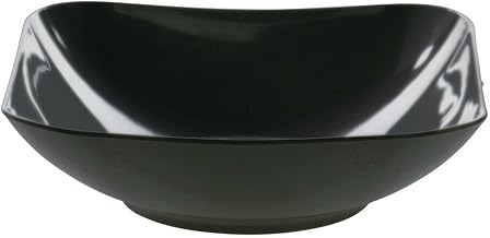 Serving Bowl Black Melamine Plastic Dishwasher 12" Square
