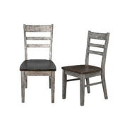 Brown Ladderback Dining Chairs Set of by Starlight Canyon Home – Solid Wood, Mahogany, Brown, Pack of 2