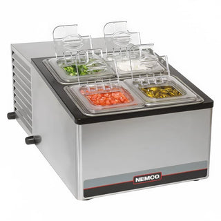 Horizontal S/S Countertop Cold Condiment Station by Nemco – Model 9010