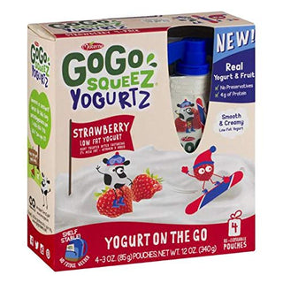 GoGo Squeez 12 Ounce Strawberry Yogurtz by Materne – Commercial Grade