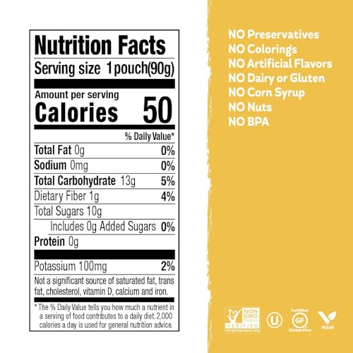 Buddy Fruits Banana & Apple / 3.2 Ounce (Pack of 18) / 1 Applesauce