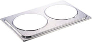 HUBERT Soup Station Adapter Plate Stainless Steel - 20 7/8" L x 13 2/8" W x 3/4" H