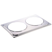 Soup Station Adapter Plate Stainless Steel - 20 7/8" L x 13 2/8" W x 3/4" H by HUBERT – Stainless Steel, Silver, Model 728P