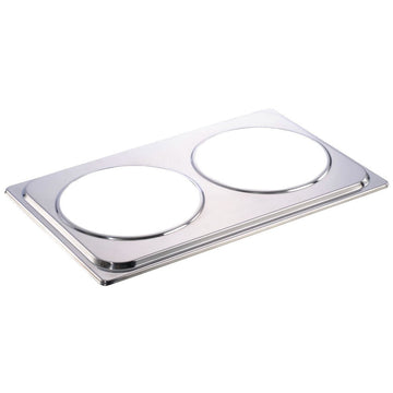 Soup Station Adapter Plate Stainless Steel - 20 7/8" L x 13 2/8" W x 3/4" H by HUBERT – Stainless Steel, Silver, Model 728P