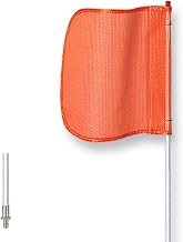 Checkers Heavy Duty Quick Disconnect 12" Orange Warning Whip Safety Flag