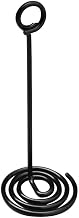 HUBERT Countertop Sign Holder Black Metal Spiral Base - 5" H
