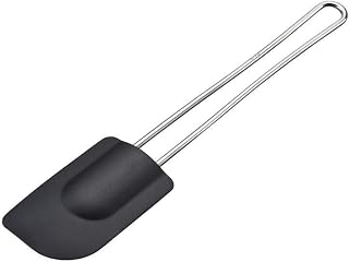 GEFU Dough Scraper Cremoso, Spatula, Baking Accessory, Silicone, L 25 cm, 14350, Black, One Size