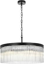 Harlow Six Light Chandelier Black