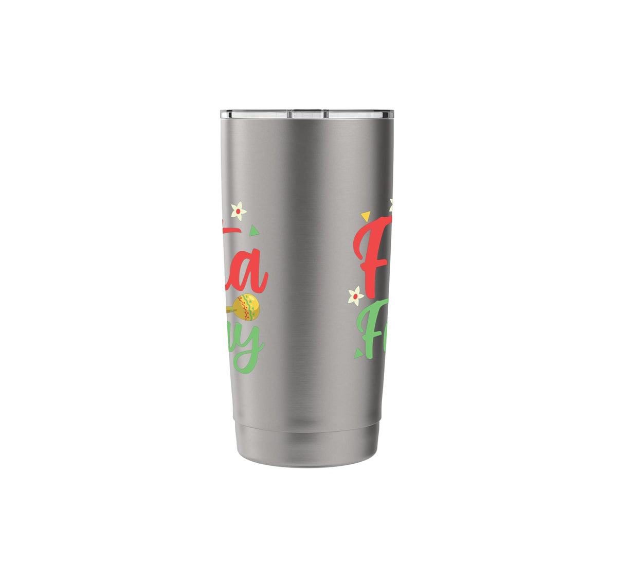 Fiesta Friday Stainless Steel Insulated Tumbler by Great Fiesta Friday Apparel – 20 Ounces, 20 fluid_ounces, Stainless Steel, Brushed Steel, Model P8K073EGW1TUSbrushed_steel