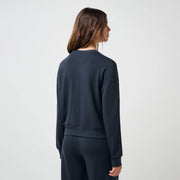 Cloud Terry Crew by by TravisMathew – Lyocell, Spandex, Navy Blazer