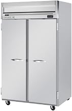 Beverage-Air HFP2-1S Horizon Series Two Section Solid Door Reach-In Freezer 49 cu.ft. Capacity Stainless Steel Front and Sides Aluminum