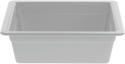HUBERT Serving Bowl Display Bowl 1/2 Size White Melamine - 10 3/8" L x 12 3/4" W x 4" H