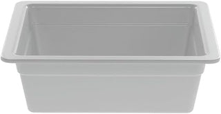 HUBERT Serving Bowl Display Bowl 1/2 Size White Melamine - 10 3/8" L x 12 3/4" W x 4" H