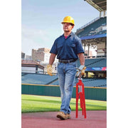 Model VJ-99 V Head High Pipe Stand by RIDGID – 23.5"L x 31"W x 23.5"H, Alloy Steel, red, Model 56662