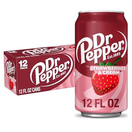 Dr Pepper Strawberries and Cream / 12 Fl Oz (Pack of 12) / 1 Soft Drinks