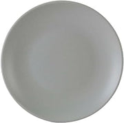 Tuxton Zion Matte Gray Solid Color Coupe 8-Inch Plate, Case of 24, Gray; Scratch Resistant; Chip Resistant; Lead & Cadmium Free; Dishwasher, Microwave, Oven Safe