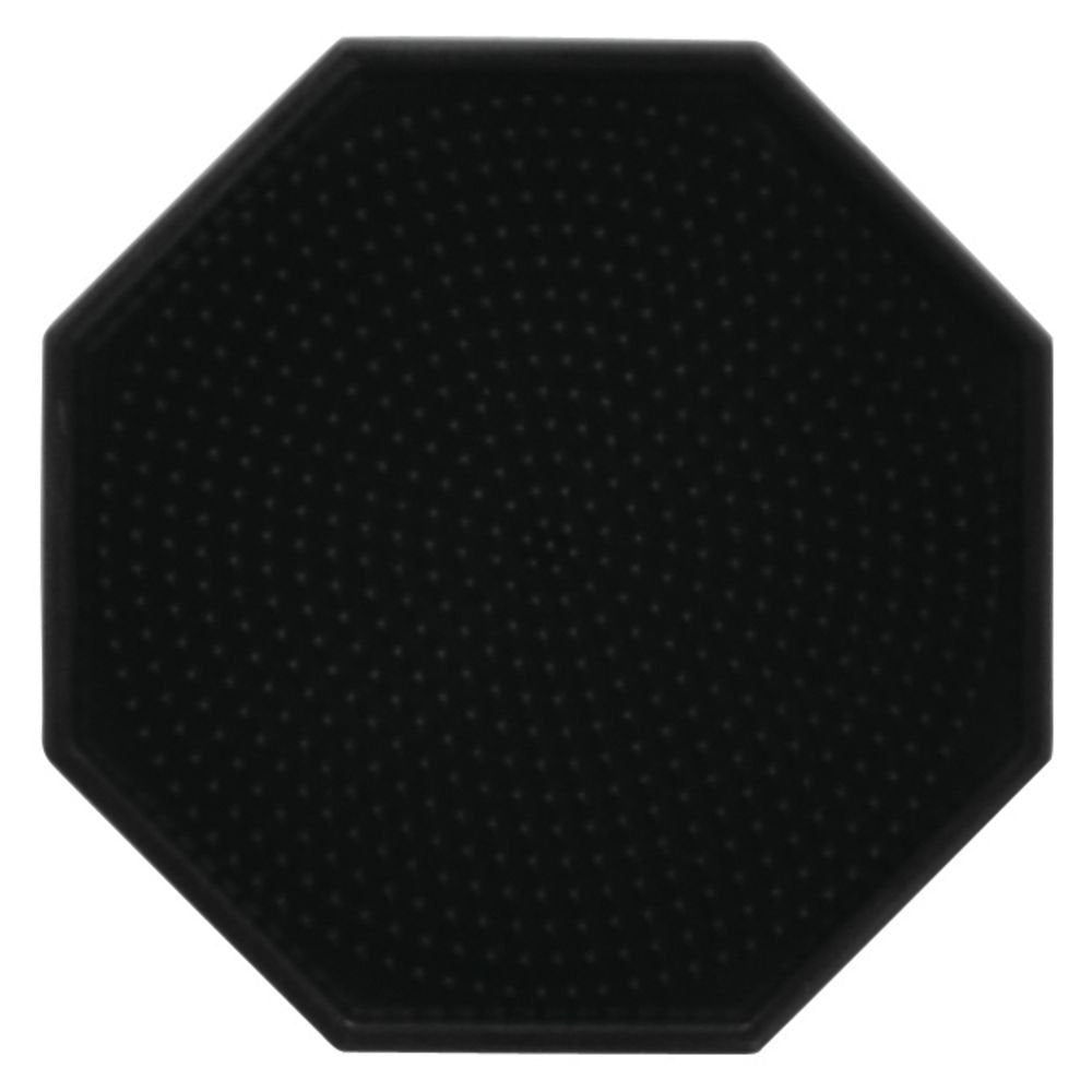 Beverage Drip Tray Octagonal Black Silicone - 4"Dia by HUBERT – Silicone, Black, Model 15SBK