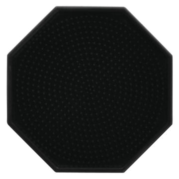 Beverage Drip Tray Octagonal Black Silicone - 4"Dia by HUBERT – Silicone, Black, Model 15SBK