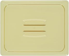 Cambro 20HPCH150 Amber Half Size H-Pan Cover with Handle