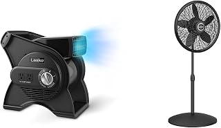 Lasko High Velocity Pivoting Utility Blower Fan and Oscillating Pedestal Fan Bundle