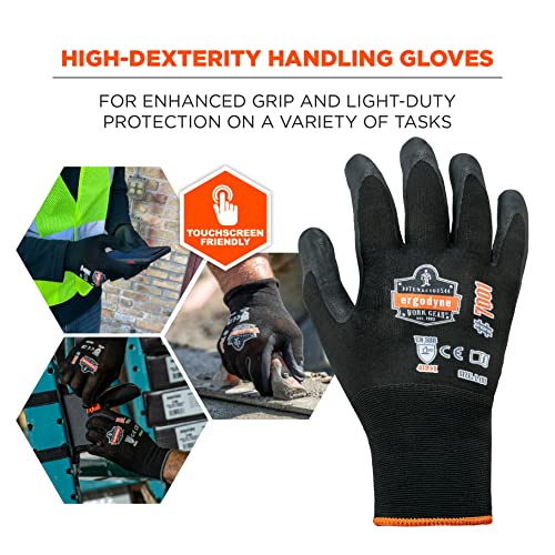Ergodyne Black / 1 Count (Pack of 1) / Work Utility Safety Work Gloves