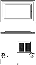 48" Enclosed Base Fiberglass Frost top Unit