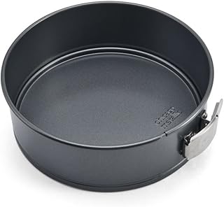 Chicago Metallic 9 Inch Springform Pan | Non-Stick Cheesecake Pan with Easy-Release Buckle, 9 x 3 Inch Round Baking Pan for Cakes, Tortes, and Quiche