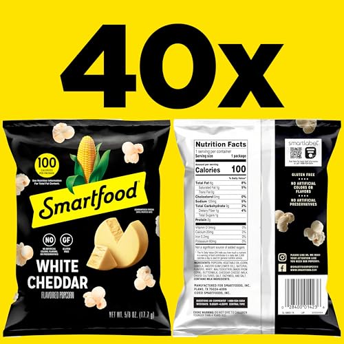 Smartfood White Cheddar / 0.63 Ounce (Pack of 40) / Smartfood Popped