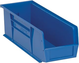 QUANTUM STORAGE SYSTEMS K-QUS234BL-6 6-Pack Ultra-Stack and Hang Bins, 14-3/4" x 5-1/2" x 5", Blue