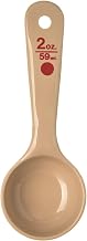 Carlisle FoodService Products Measure Miser Plastic Measuring Spoon with Short Handle, 2 Ounces, Beige, 1 Count (Pack of 1)