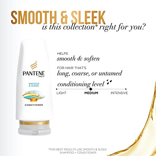 Pantene 20 Fl Oz (Pack of 4) / Smooth & Sleek / 1 Conditioners
